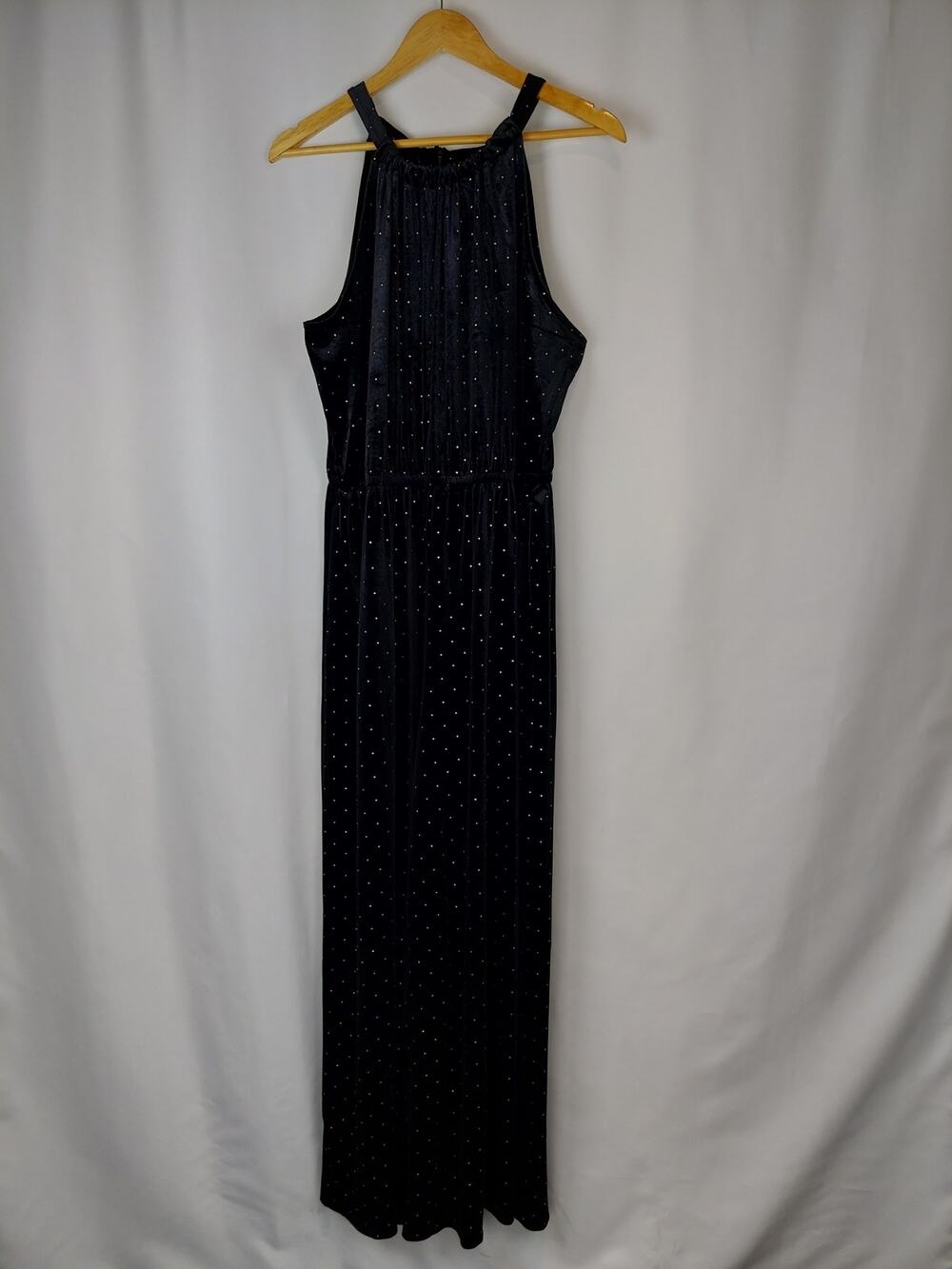 Lane Bryant Halter-Neck Wide Leg Jumpsuit Black Size 18/20 NEW